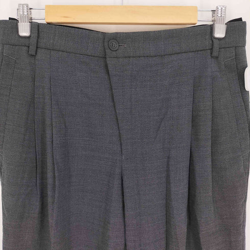 エンポリオアルマーニ EMPORIO ARMANI 12SS イタリア製 MATT LINE バージンウール 2タック ジップアップ スラックス パンツ メンズ