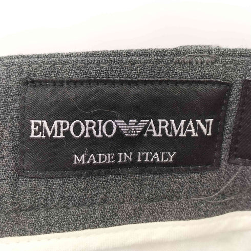 エンポリオアルマーニ EMPORIO ARMANI 12SS イタリア製 MATT LINE バージンウール 2タック ジップアップ スラックス パンツ メンズ