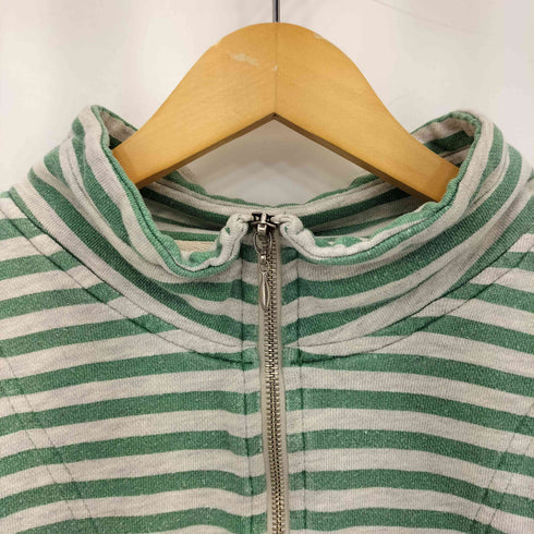 ギャップ Gap 90s インドネシア製 OLD ボーダー ハーフジップ スウェットトレーナー メンズ XL