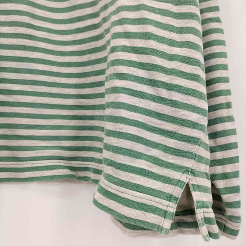 ギャップ Gap 90s インドネシア製 OLD ボーダー ハーフジップ スウェットトレーナー メンズ XL
