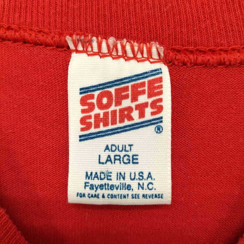 ソフェシャツ SOFFE SHIRTS USA製 コピーライト1994 袖シングルステッチ キャラクターTシャツ メンズ import:L