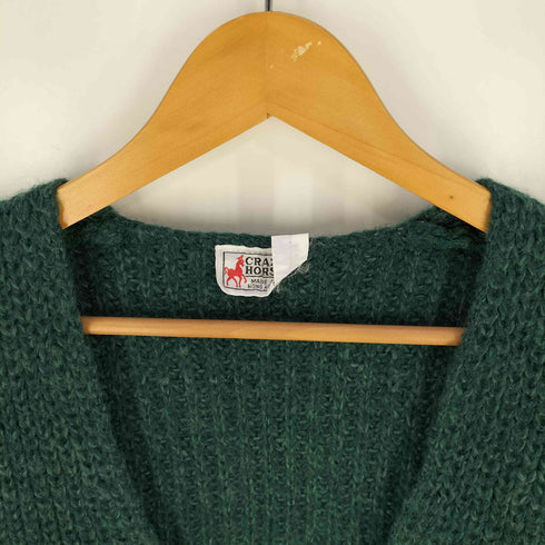 クレイジーホース CRAZY HORSE モヘア混 Vネック シャギー ニットベスト メンズ