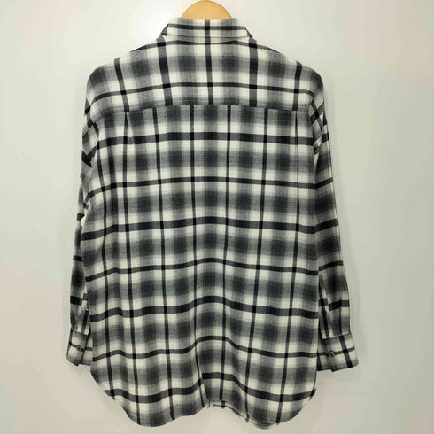 ニジュウサンク 23区 canclini製生地 オンブレチェック レギュラーカラー L/S シャツ レディース JPN:38