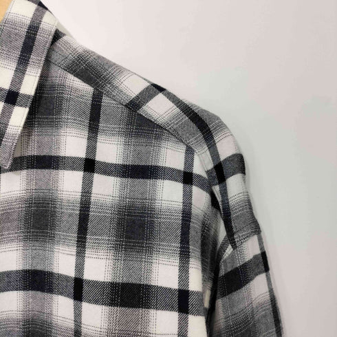 ニジュウサンク 23区 canclini製生地 オンブレチェック レギュラーカラー L/S シャツ レディース JPN:38
