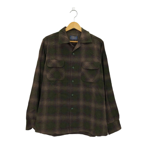 ペンドルトン PENDLETON 40s ウール ロングスリーブ チェックシャツ メンズ M