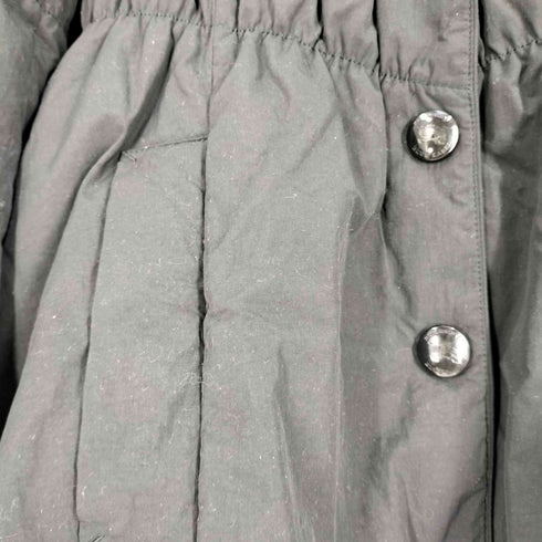 バーバリーブルーレーベル BURBERRY BLUE LABEL ラクーンファー 裏地チェック フーデッドダウンコート レディース EUR:38