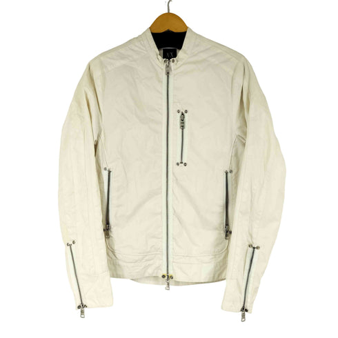 アルマーニエクスチェンジ ARMANI EXCHANGE コットンシングルライダースジャケット メンズ import:XS