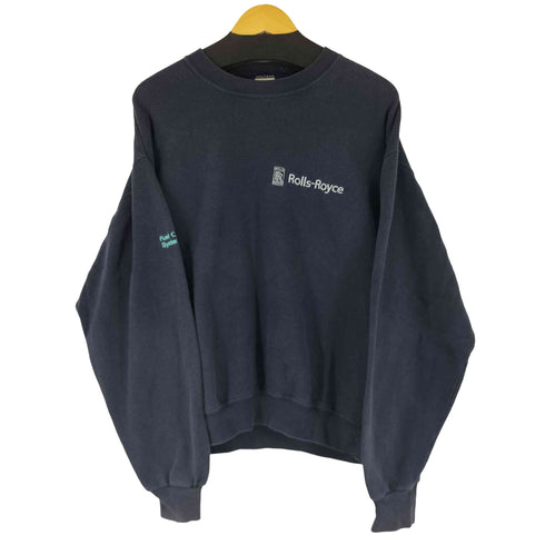 ジャージーズ JERZEES 90-00s 企業ロゴ刺繍 スウェット メンズ import:L