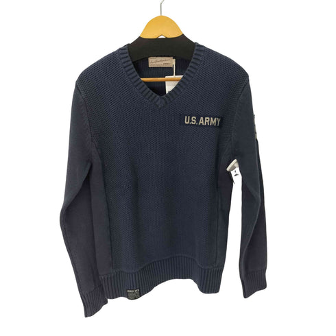 アヴィレックス AVIREX ARMY HARD WASH Vネック ニット メンズ JPN:L
