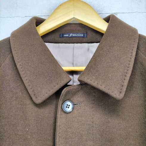 Wilkes Basbfora CASHMIRE HALF カシミヤ混比翼ステンカラーコート メンズ 175