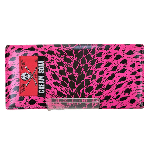 クリームソーダ CREAM SODA 総柄ロゴ刺繍 長財布 メンズ