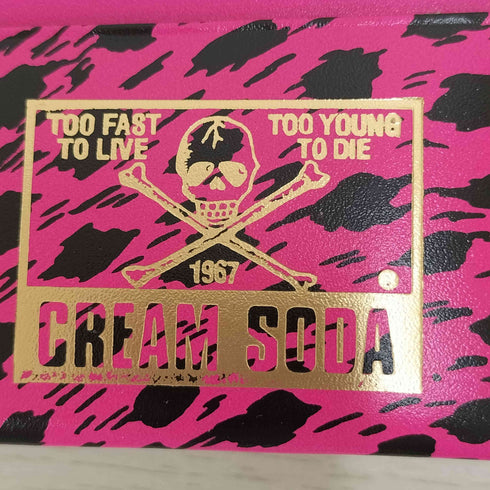 クリームソーダ CREAM SODA 総柄ロゴ刺繍 長財布 メンズ