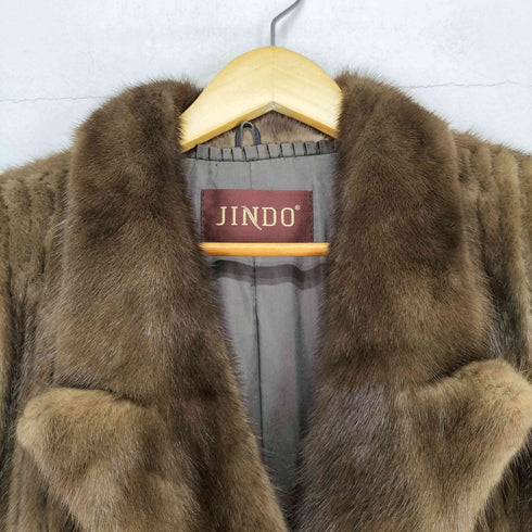 サガミンク SAGA MINK JINDO MINK FUR 銀サガ ミンクファーダブルチェスターコート レディース 11