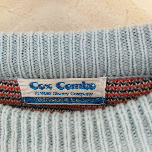 Cox Combo 90s キャラクターデザイン ウール混アクリルニットセーター メンズ