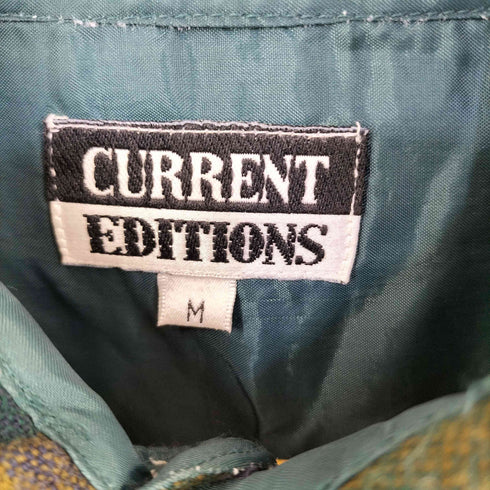 current editions 韓国製 チェック柄 アクリルシャツ メンズ import:M