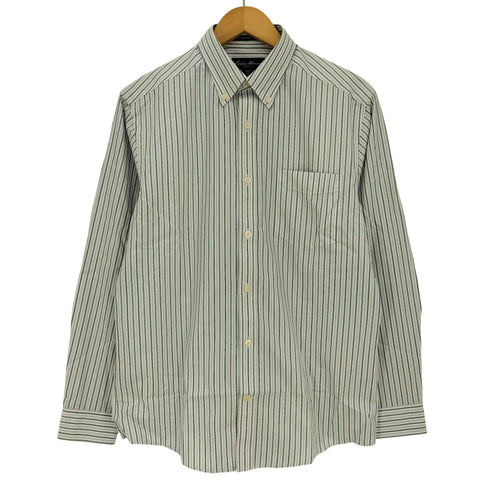 エディーバウアー Eddie Bauer WRINKLE RESISTANT ストライプ ボタンダウンシャツ メンズ import:S