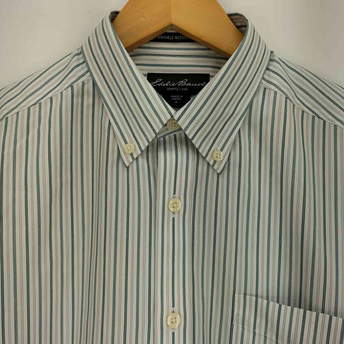 エディーバウアー Eddie Bauer WRINKLE RESISTANT ストライプ ボタンダウンシャツ メンズ import:S