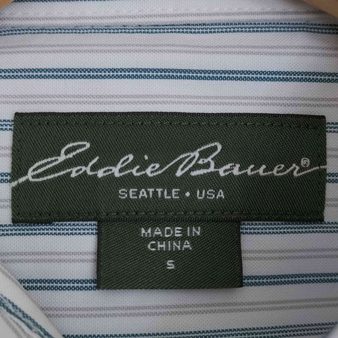 エディーバウアー Eddie Bauer WRINKLE RESISTANT ストライプ ボタンダウンシャツ メンズ import:S