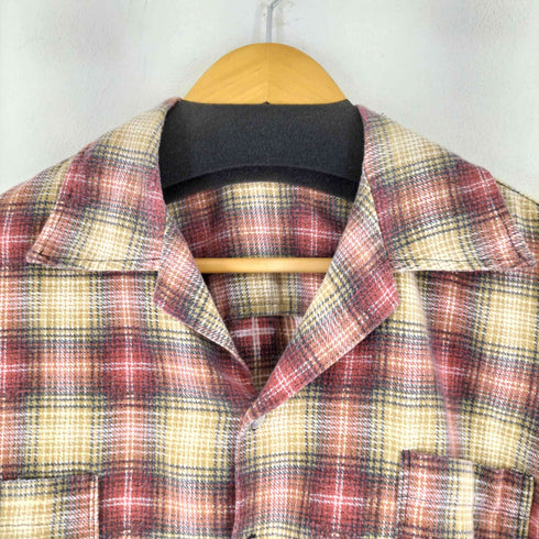60S オンブレチェック L/S 開襟シャツ メンズ