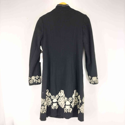 Rene Derhy 刺繍 スタンドカラーコート レディース import:L
