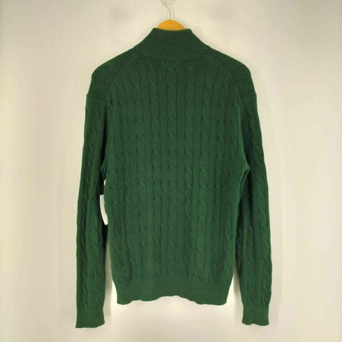 ポロラルフローレン POLO RALPH LAUREN スモールポニー刺繍ハーフジップケーブルコットンニット メンズ import:S