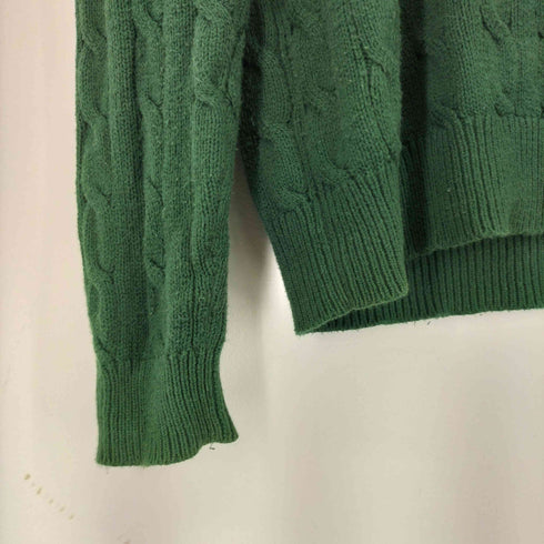 ポロラルフローレン POLO RALPH LAUREN スモールポニー刺繍ハーフジップケーブルコットンニット メンズ import:S