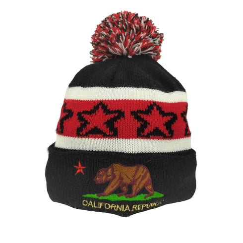 CALIFORNIA REPUBLIC ボンボンニット帽 メンズ