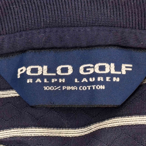 ポロゴルフラルフローレン POLO GOLF RALPH LAUREN スモールポニー刺繍 ボーダー柄 ポロシャツ メンズ import:M