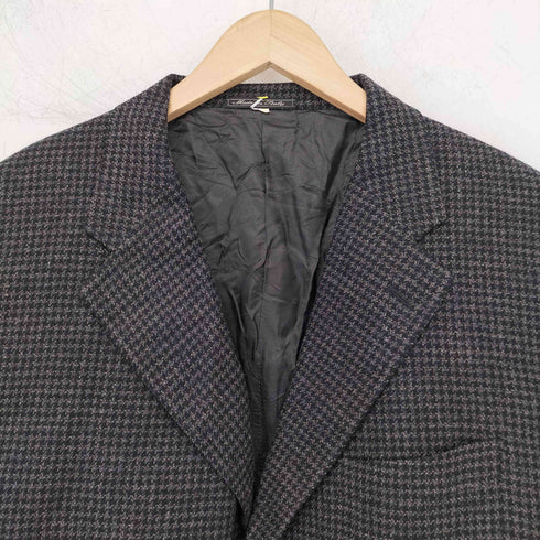 コルネリアーニ Corneliani 千鳥格子 2B シングル テーラード ジャケット HARLEYS メンズ 56