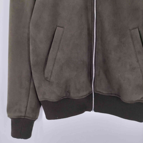 ザラ ZARA SUEDE BOMBER JACKET フェイクスエード ブルゾン ボンバー ジャケット メンズ import:S