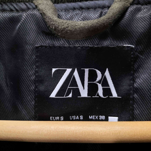 ザラ ZARA SUEDE BOMBER JACKET フェイクスエード ブルゾン ボンバー ジャケット メンズ import:S