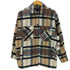 ザラ ZARA マドラスチェック ウール アクリル ポリ CPO シャツ ジャケット レディース import:S