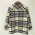 ザラ ZARA マドラスチェック ウール アクリル ポリ CPO シャツ ジャケット レディース import:S