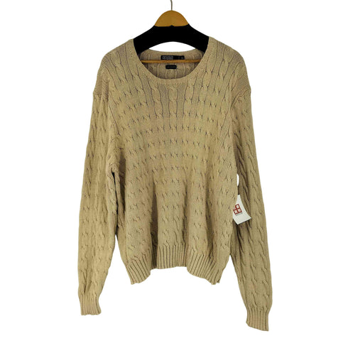 ポロバイラルフローレン Polo by RALPH LAUREN コットン ケーブルニット メンズ import:XL