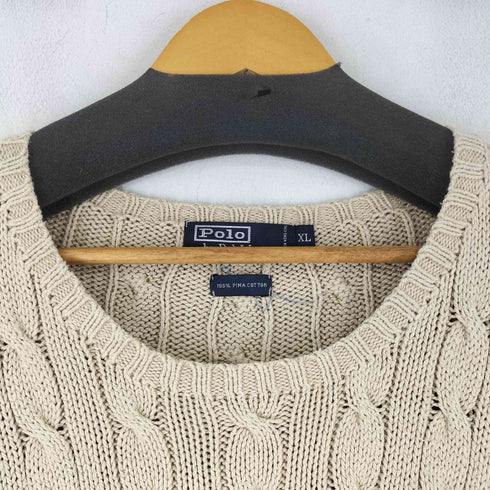 ポロバイラルフローレン Polo by RALPH LAUREN コットン ケーブルニット メンズ import:XL
