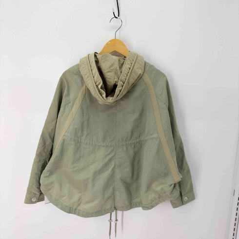 オードリーアンドジョンワッド Audrey and John Wad ヘビーナイロンフード付きショートブルゾン レディース FREE