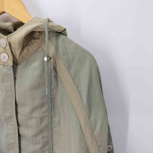 オードリーアンドジョンワッド Audrey and John Wad ヘビーナイロンフード付きショートブルゾン レディース FREE