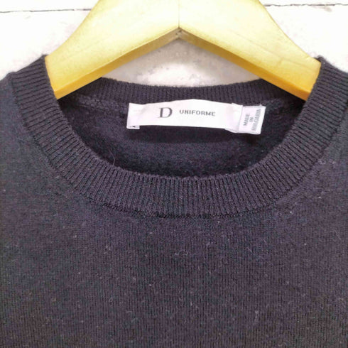 ディオール Dior D UNIFORME 刺繍ウールニット メンズ US:36