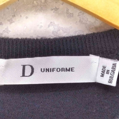 ディオール Dior D UNIFORME 刺繍ウールニット メンズ US:36