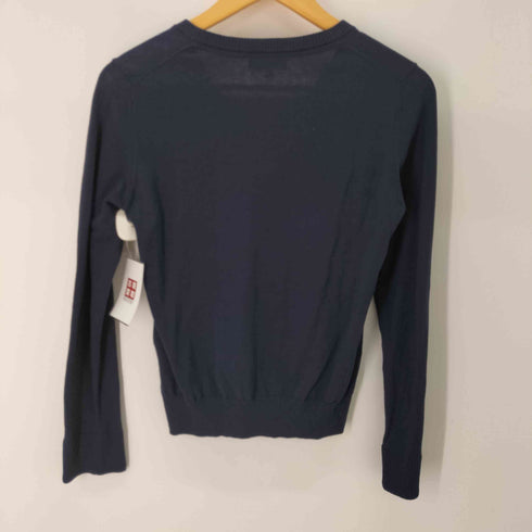 ブルーレーベルクレストブリッジ BLUE LABEL CRESTBRIDGE Vネック コットンシルクニット レディース EUR:38