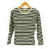 アニエスベー agnes b. PARIS コットン ボーダー L/S Tシャツ レディース T イ