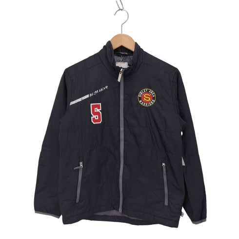 ナイキチーム NIKE TEAM BAUER ロゴ刺繍ジップアップジャケット メンズ YOUTH L