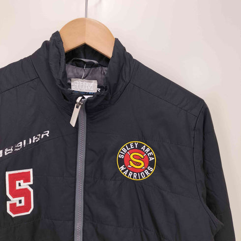 ナイキチーム NIKE TEAM BAUER ロゴ刺繍ジップアップジャケット メンズ YOUTH L