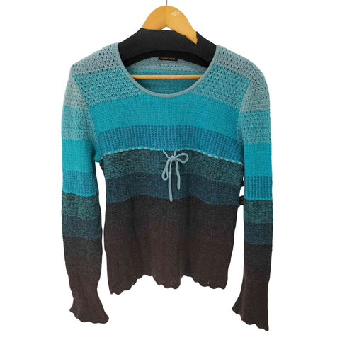 nazareno gabrielli アクリルウール グラデーションニット レディース