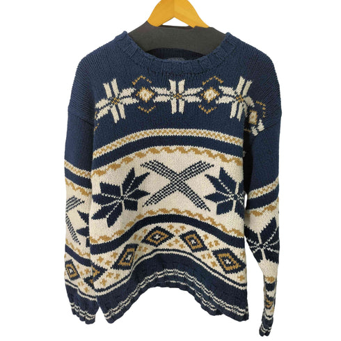 トミーヒルフィガー TOMMY HILFIGER ノルディック柄 コットンニット メンズ import:M