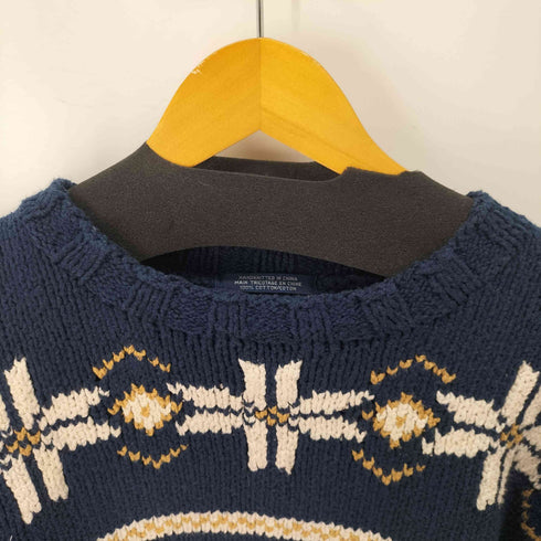 トミーヒルフィガー TOMMY HILFIGER ノルディック柄 コットンニット メンズ import:M