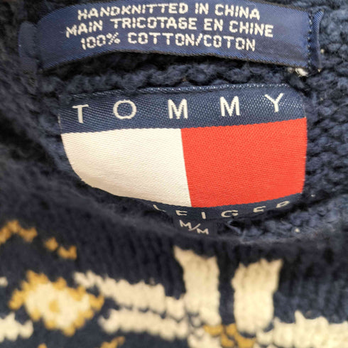 トミーヒルフィガー TOMMY HILFIGER ノルディック柄 コットンニット メンズ import:M