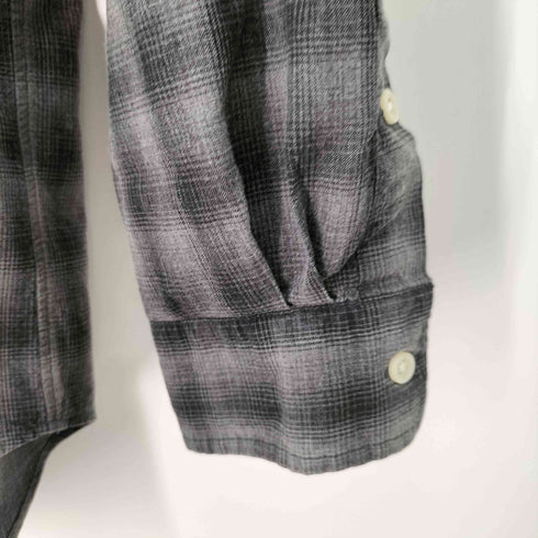 ラルフローレン RALPH LAUREN BLAKE オンブレ シャドーチェック コットンシルクシャツ メンズ import:L