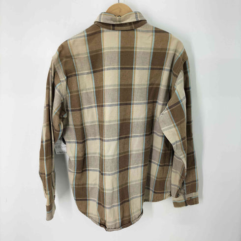 ビッグマック BIG MAC 80s USA製 コットンネルシャツ メンズ import:L