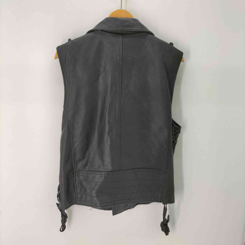 HARLEY-ANGEL 牛革 ダブルライダース レザーベスト メンズ XXXL